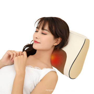JKO hot sell electric shiatsu kneading 3d neck back shoulder massager machine car home travel massage pillow with heat